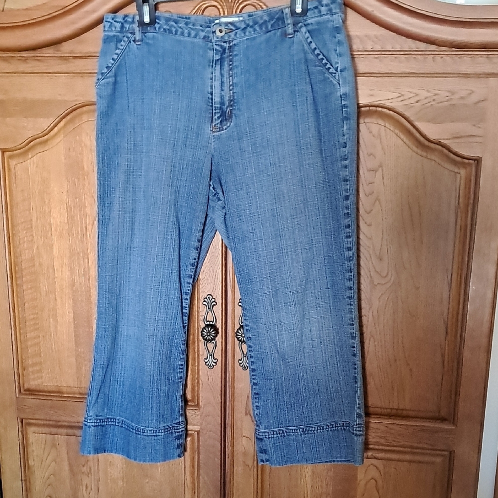 Coldwater Creek Denim Crop Pants